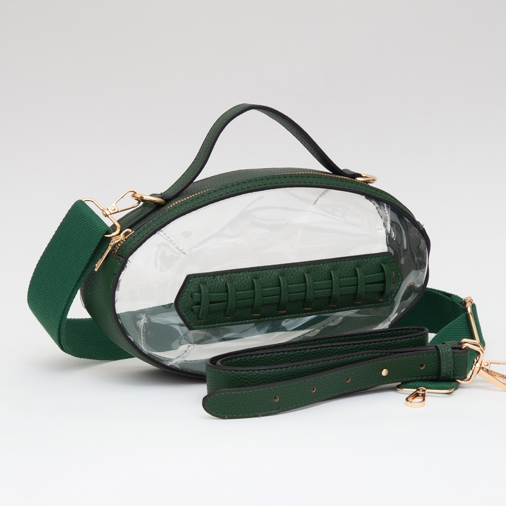Green Clear Transparent Football Stadium Bag